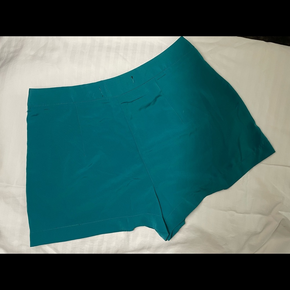 Teal casual shorts - Picture 7 of 9
